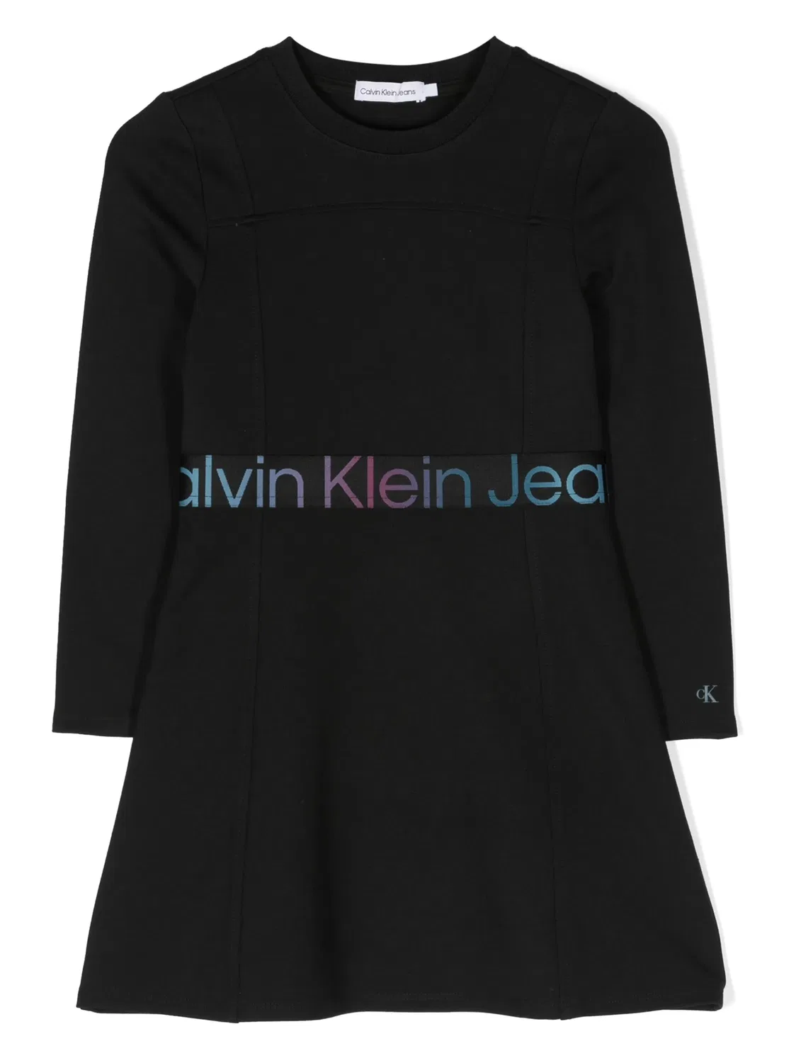 Платье‑рубашка A‑line с логотипом Calvin Klein, черный