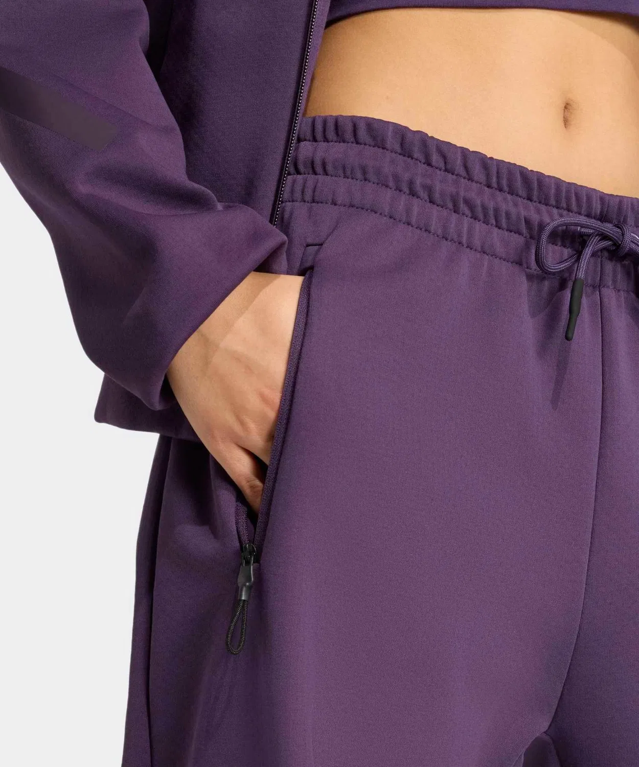 Женские спортивные брюки из трикотажа с принтом Z.N.E. Adidas, Violet — фото 4