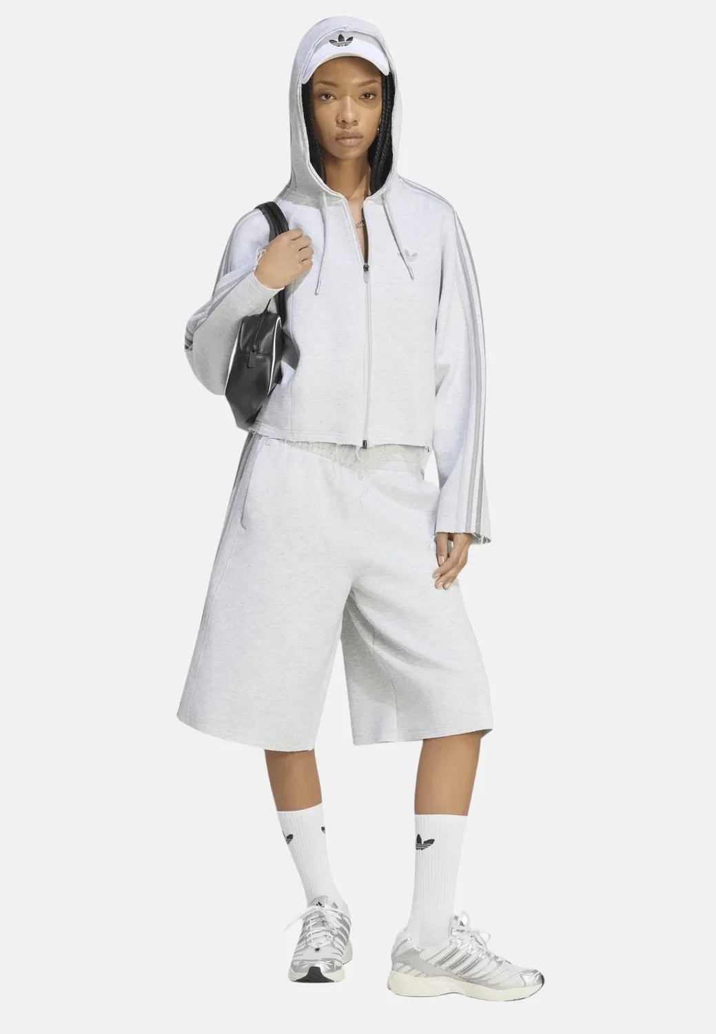 Толстовка Sst 2.0 c с капюшоном и застежкой-молнией Adidas Originals, Grigio — фото 2