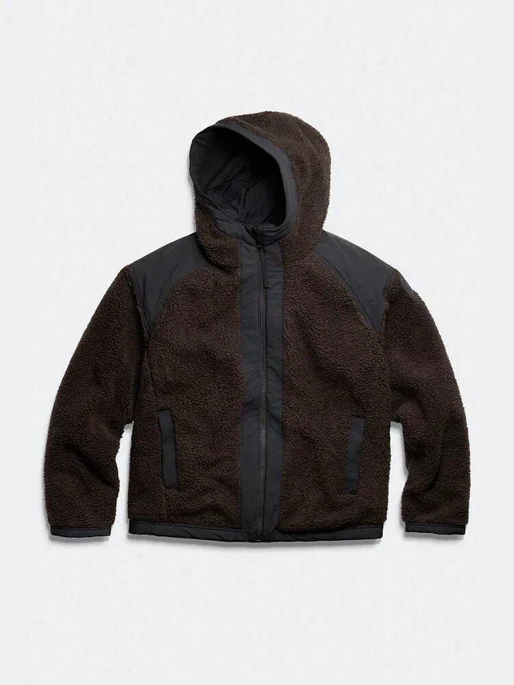 Куртка реверсивная флисовая бомбер Alverni, Brown CANADA GOOSE