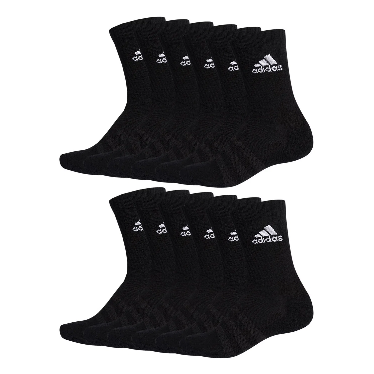Спортивные носки с махровой подошвой Cushioned Crewsocken Adidas, Schwarz / Weiss