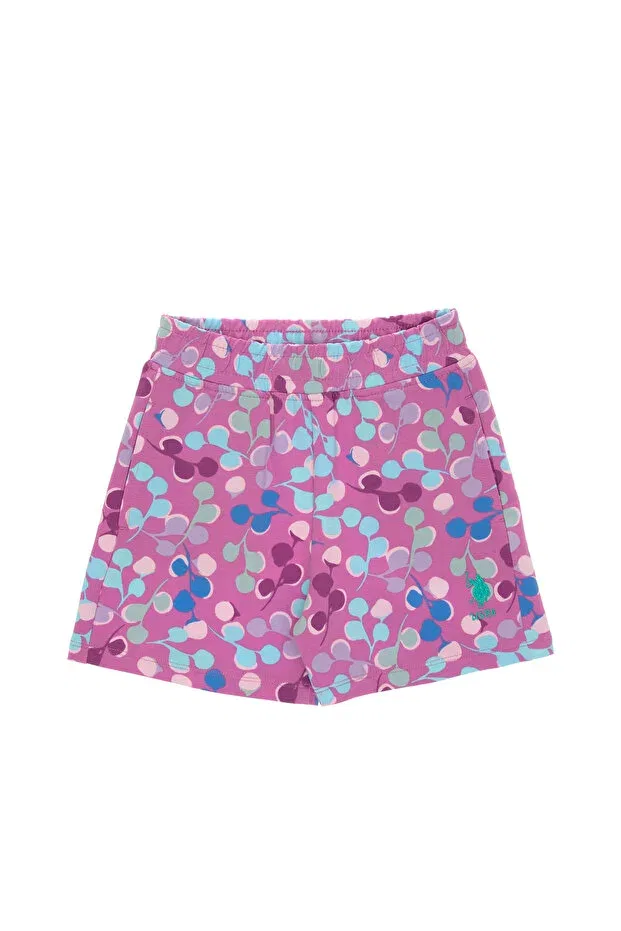 Детские шорты для девочек с принтом U.S. Polo Assn., Fuchsia