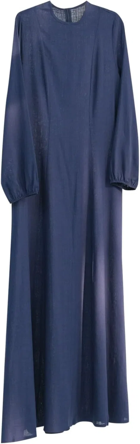 Женское молитвенное платье-абая с застежкой-молнией Muslim Abaya, Dark Blue — фото 4