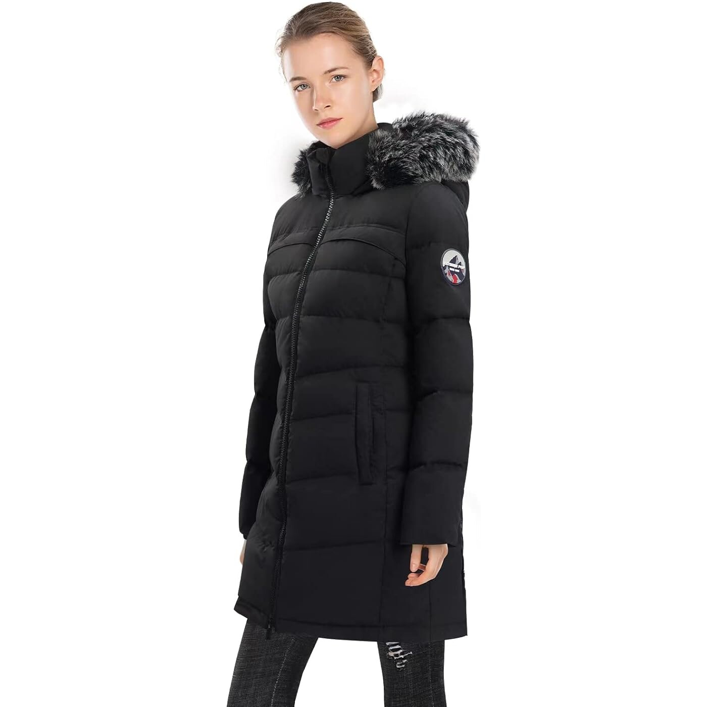 

Пуховик Extreme Pop Goose Down Womens, черный/серый