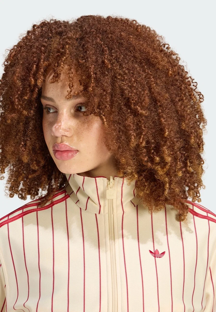 Худи на молнии ADIDAS ORIGINALS 'FIREBIRD' кремового цвета — фото 4