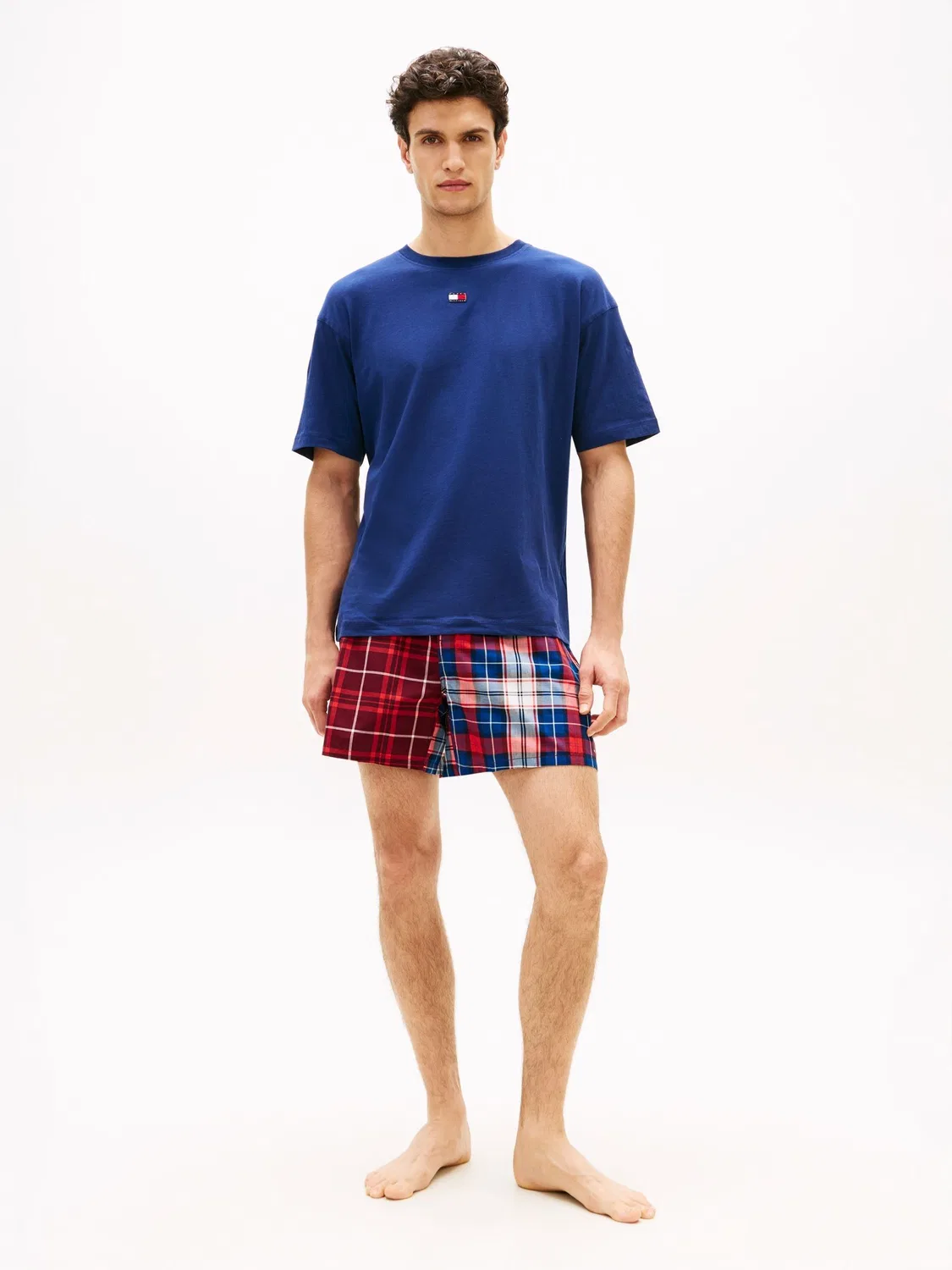 Пижама Tommy Hilfiger Heritage Print Shorts, синяя