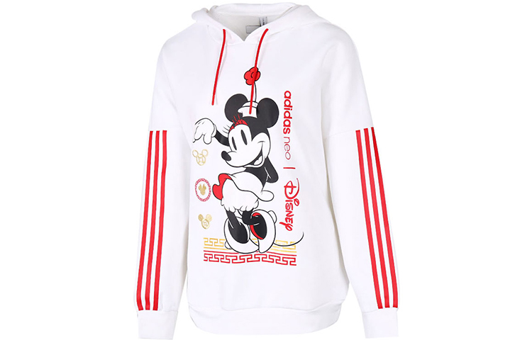 Футболка Disney коллекция Китайского Нового года женская белая Adidas Neo — фото 2