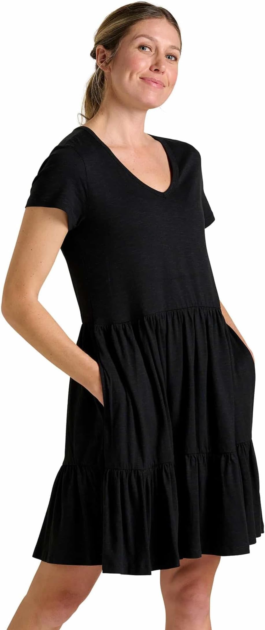 

Платье Toad&Co Marley Tiered Short Sleeve Dress, черный