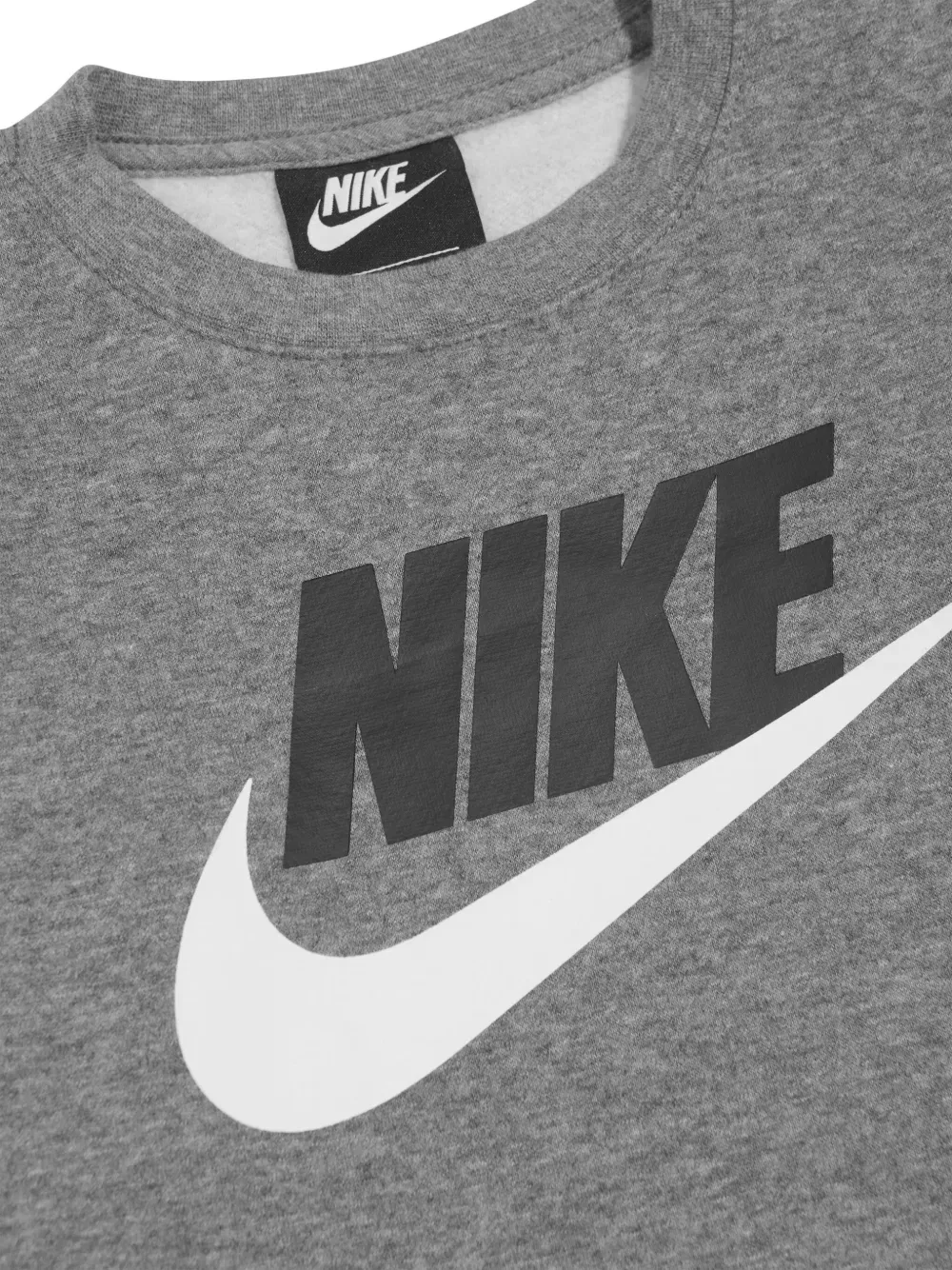 Толстовка с логотипом Nike Kids, серый — фото 4