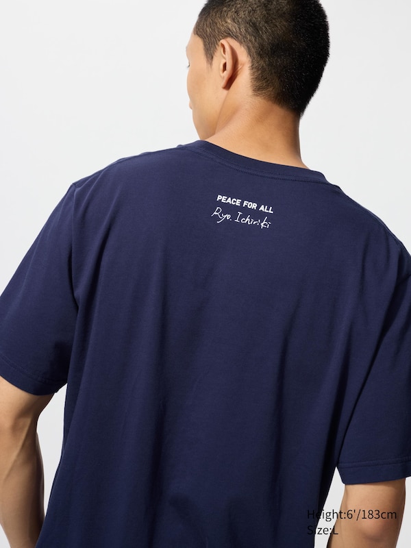 Графическая футболка Peace for All (Ichiriki) Uniqlo, 69 navy — фото 3