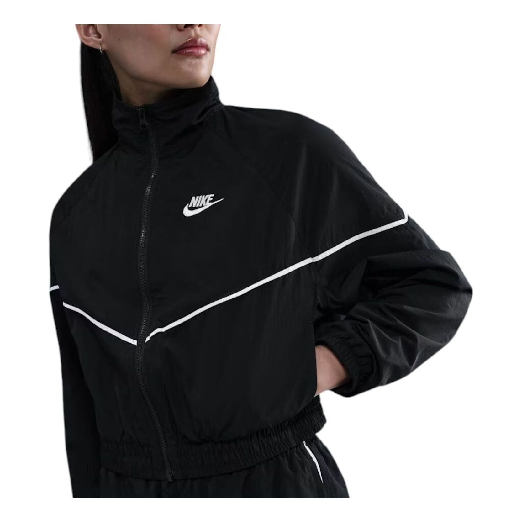 

Куртка (WMNS) Nike Windrunner Oversized Woven Jacket 'Black Sail'
