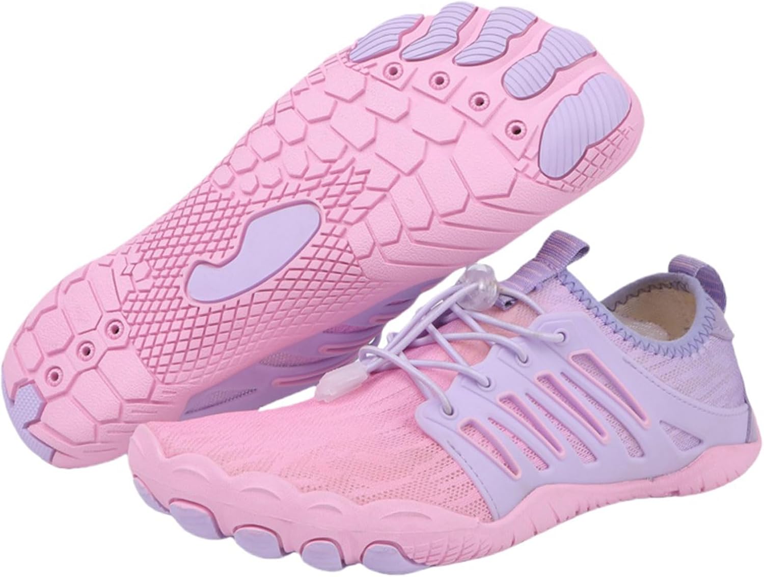 

Горные ботинки Barefoot для женщин и мужчин, обувь минималистичная с широкой носовой частью, походные кроссовки, спортивные кроссовки для женщин Generic, розовый