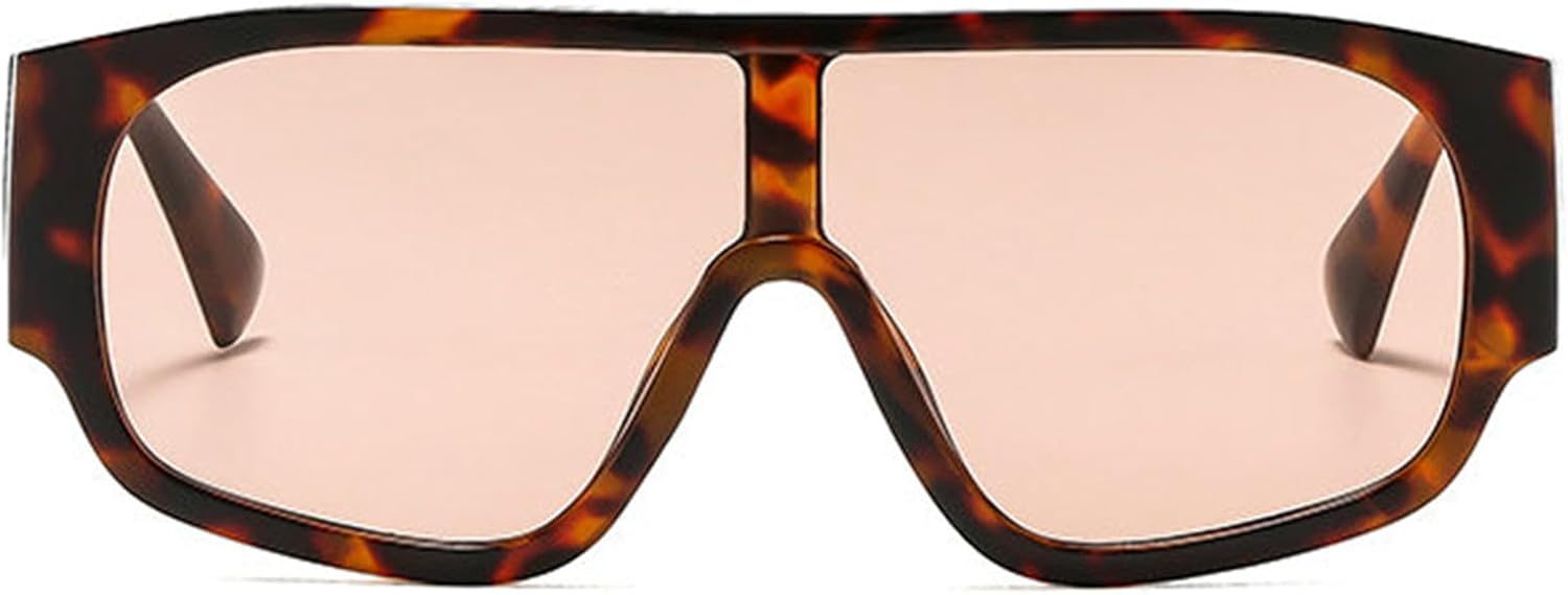 

Willochra Ретро большие женские солнцезащитные очки-пилот, модные цельные красные и зеленые очки с защитой от УФ-излучения UV400, мужские панк-солнцезащитные очки с широкими дужками, C6