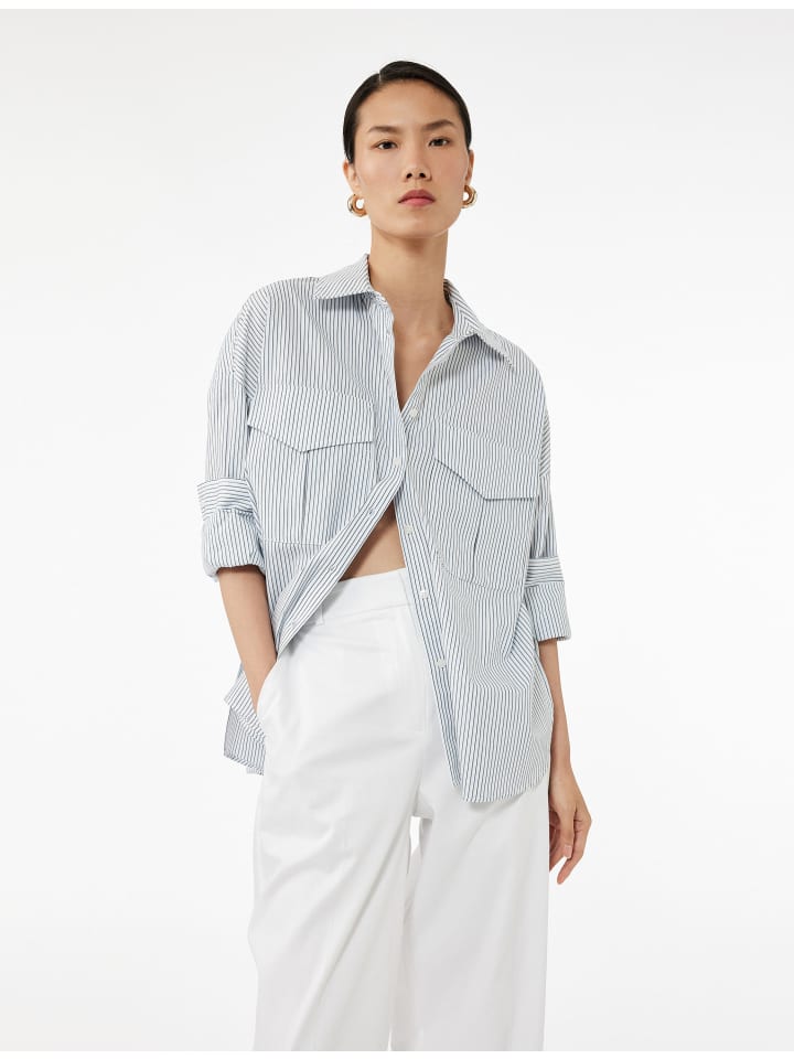 

KOTON Рубашки с длинными рукавами в белую полоску