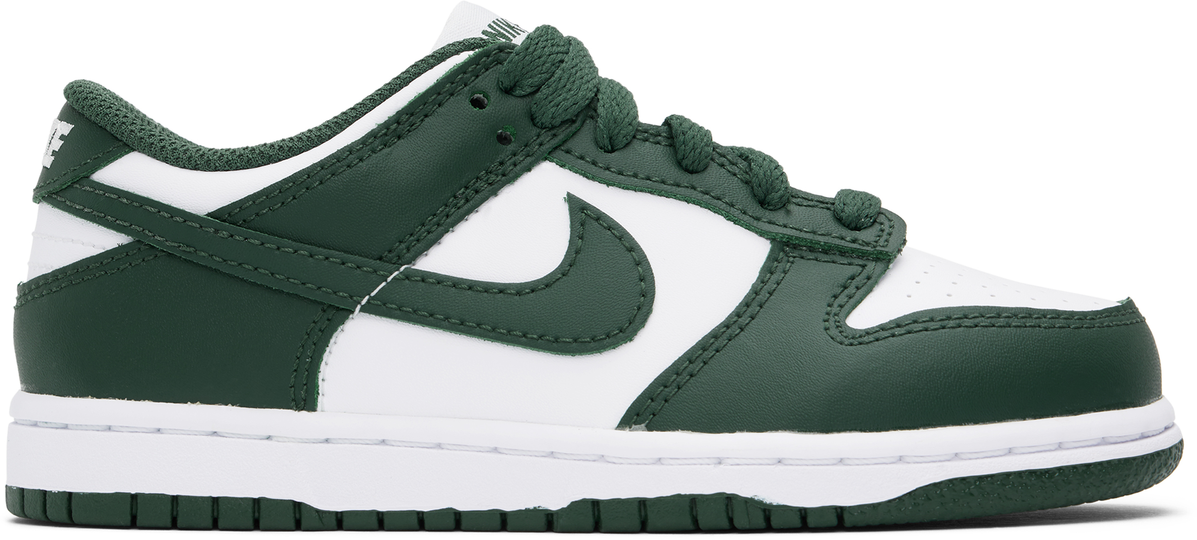 

Маленькие детские зеленые и белые кроссовки Dunk Low Nike