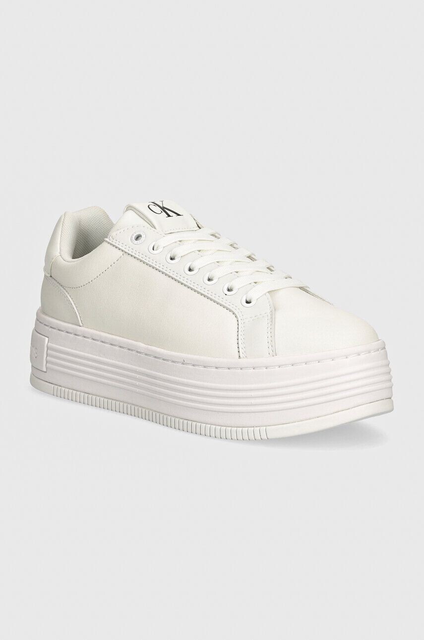 

Кожаные кроссовки Calvin Klein Jeans BOLD PLATF LOW OH MG LTH, белый