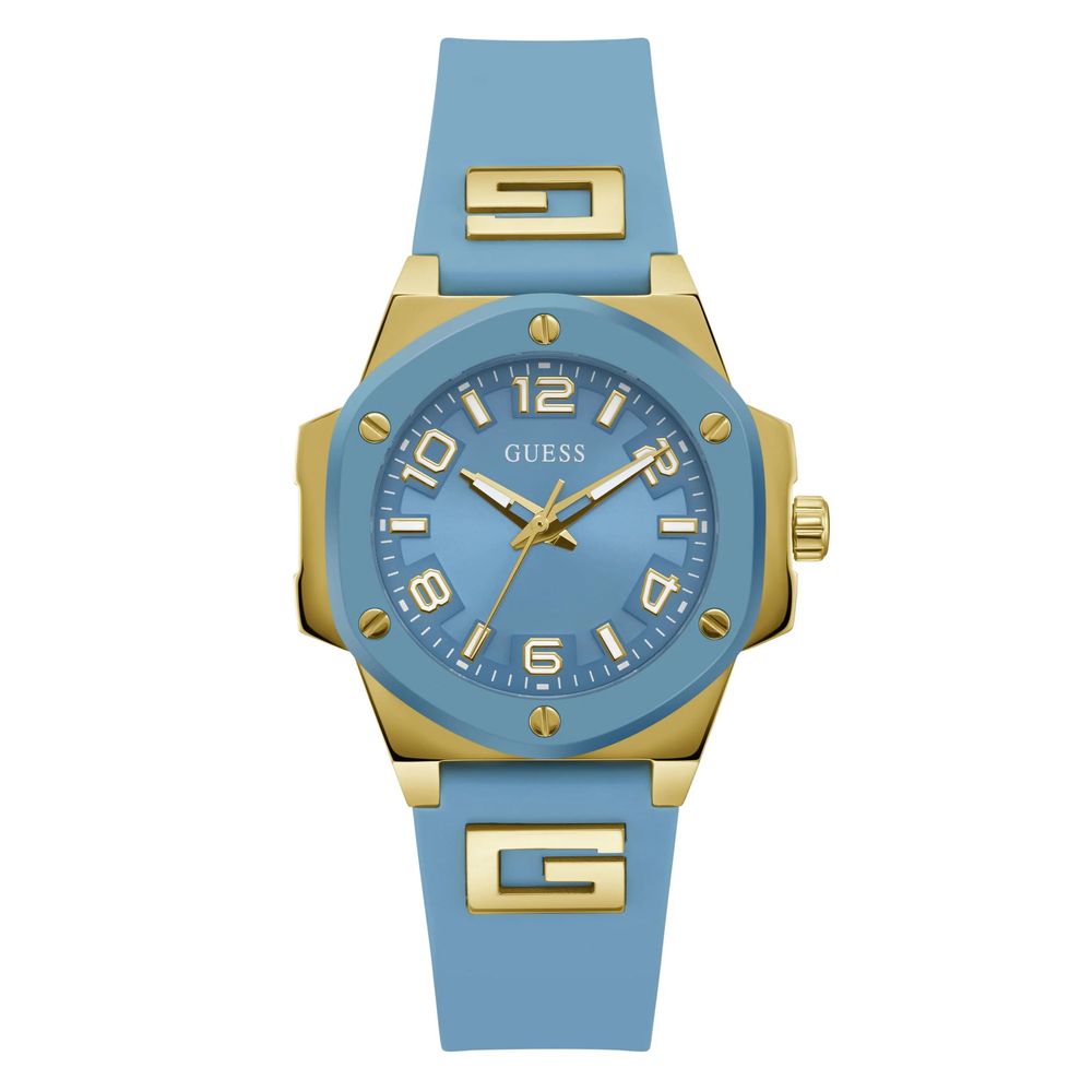 

Синие синтетические часы Guess