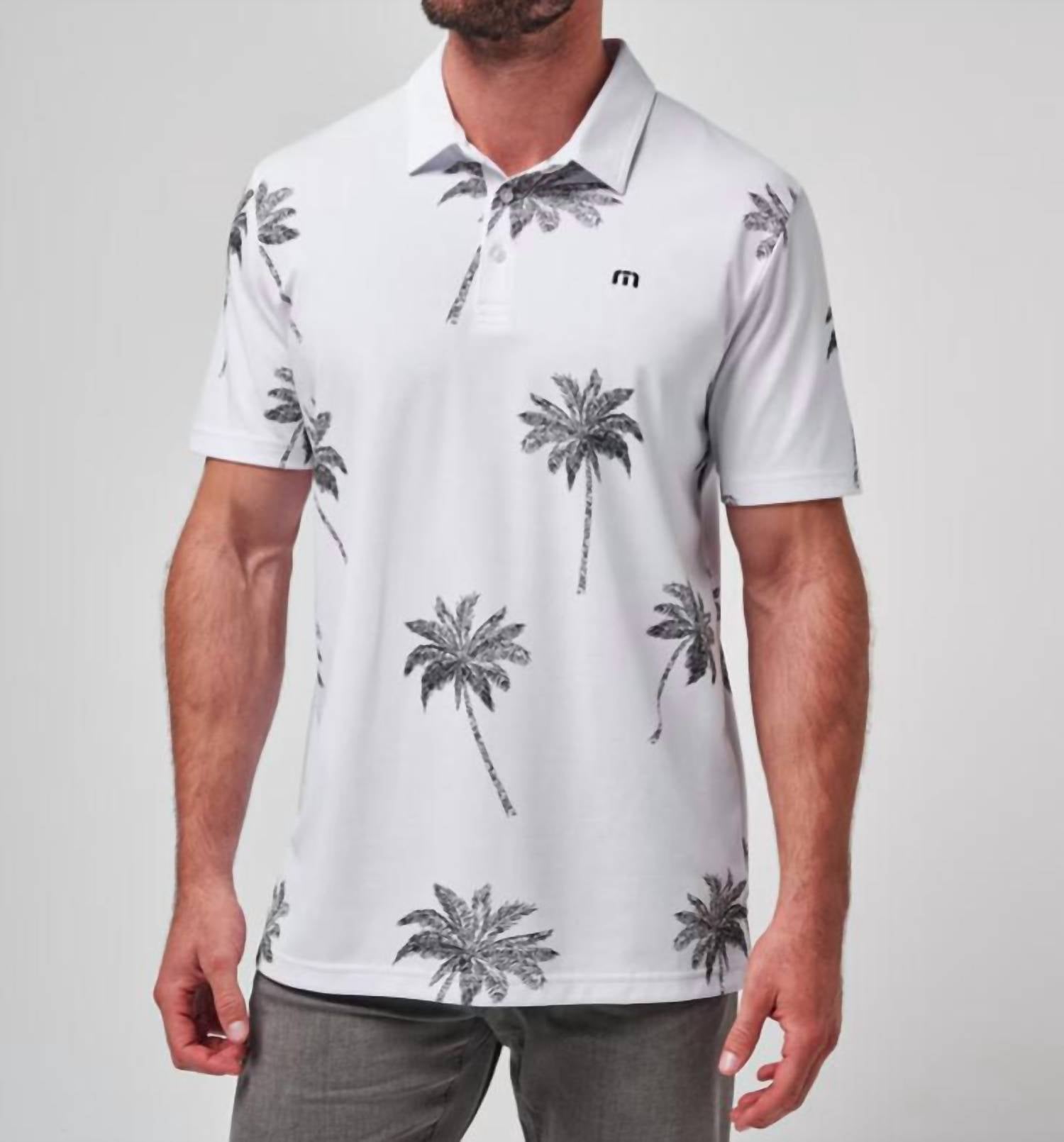 

Рубашка поло Mesic белого цвета TravisMathew