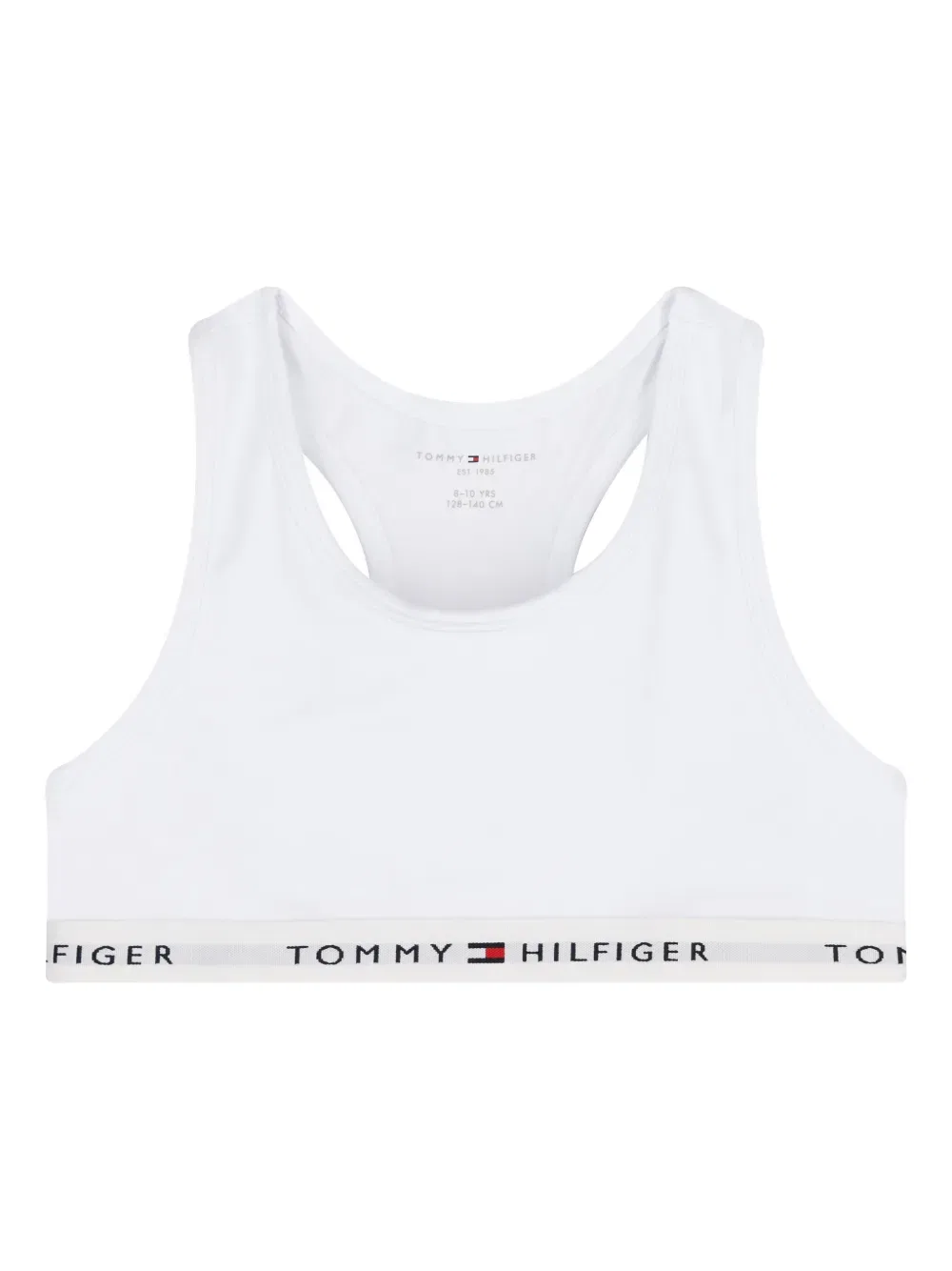 Бюстгальтер с логотипом (комплект из двух штук) Tommy Hilfiger Junior, белый — фото 2