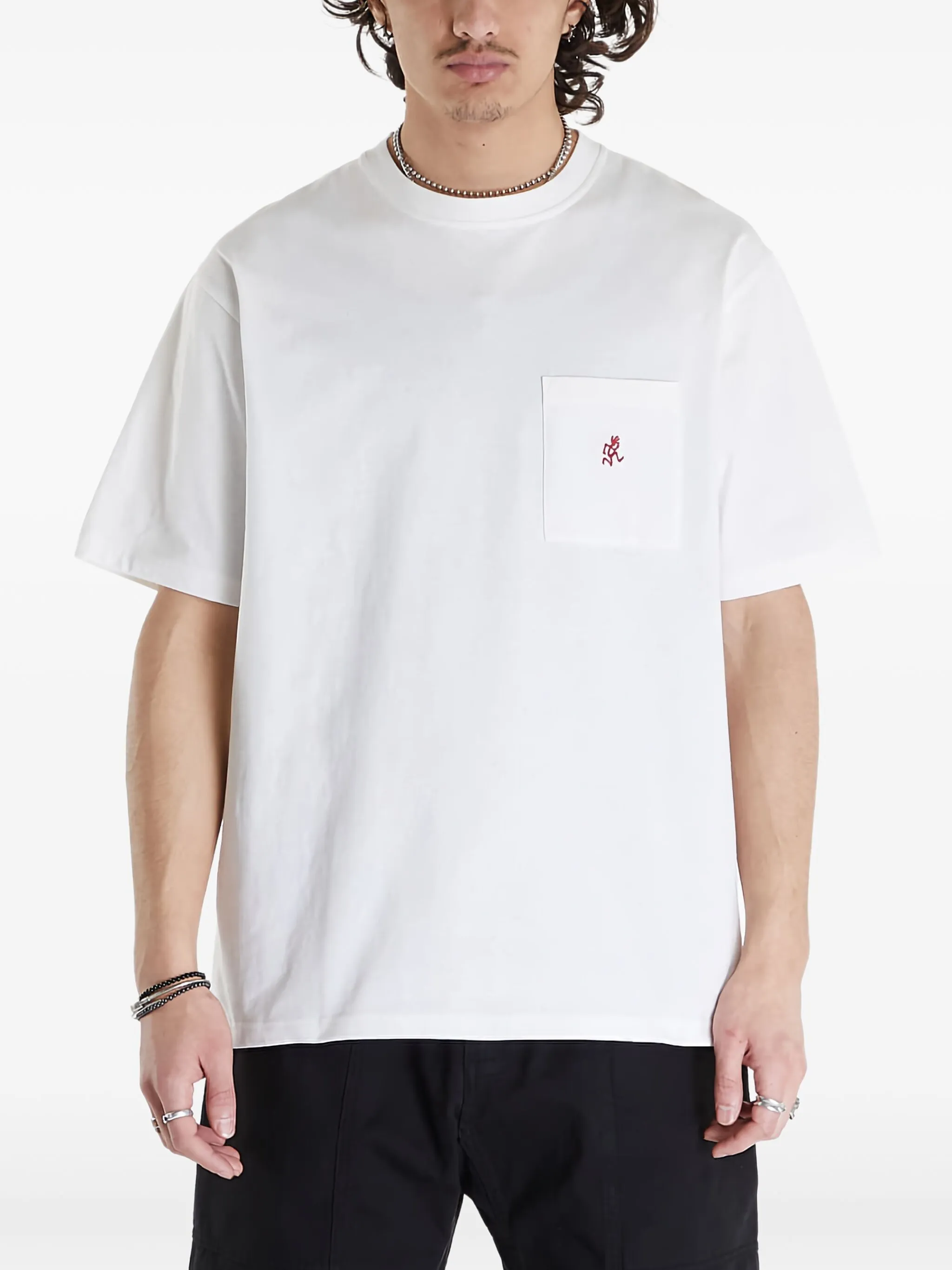 

Футболка с вышитым логотипом Gramicci, белый