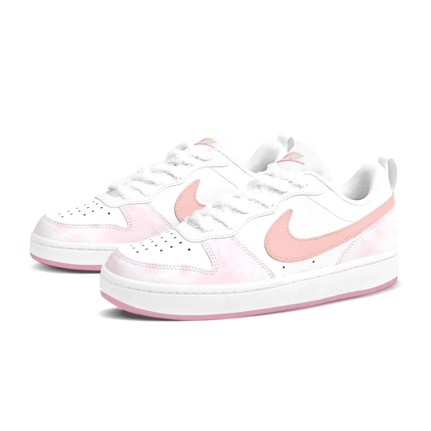 Nike Низкие подростковые кроссовки для скейтбординга Court Borough Powdered Sweet Grapefruit — фото 4