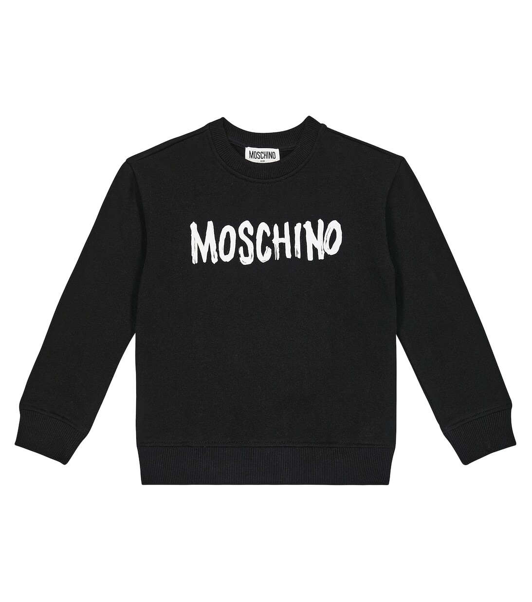 

Толстовка из смесового хлопка с логотипом Moschino, черный
