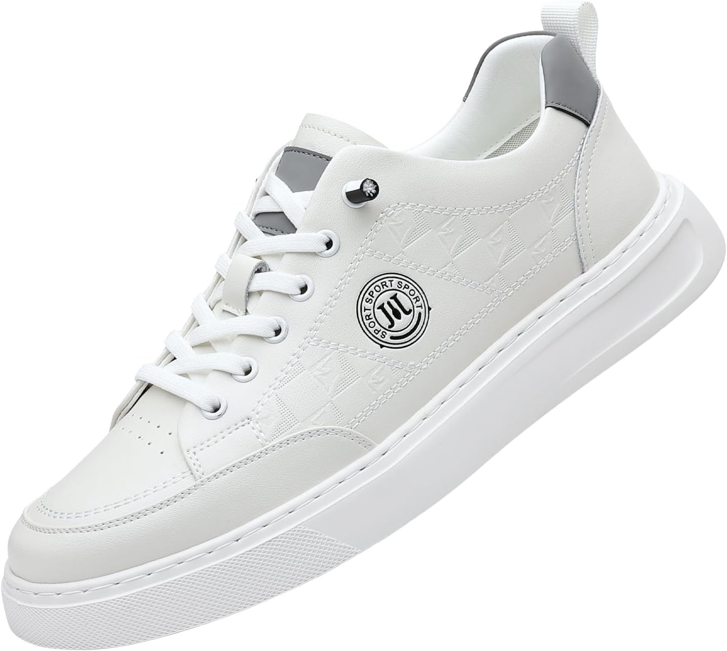 

Мужские модные повседневные белые кроссовки MEIXI MOBILE ручной работы для путешествий, отдыха и легкого хайкинга