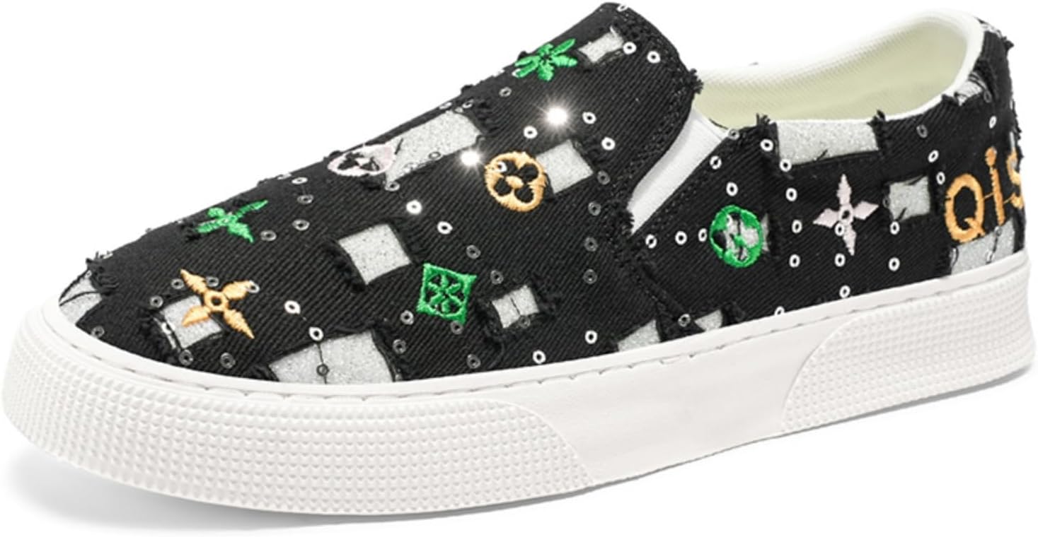 

Классические унисекс-кроссовки без шнурков- удобная и комфортная повседневная обувь для активного отдыха и активного времяпровождения Kpdwfms, черный