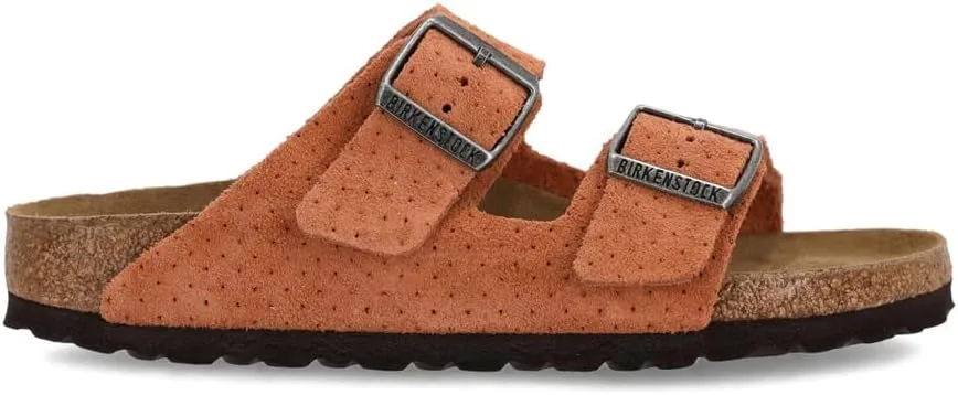 Сандалии BIRKENSTOCK Arizona BS из замши с тиснением, унисекс, оранжевый — фото 3