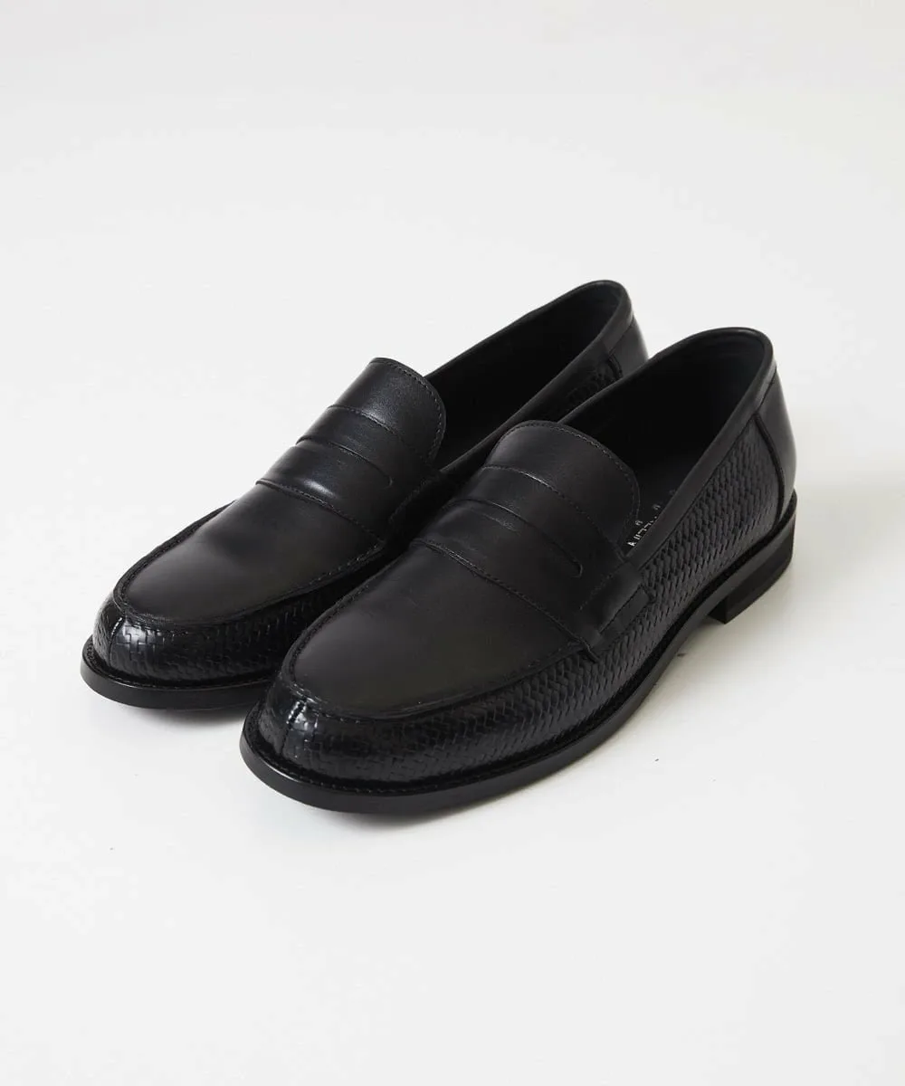 Лоферы из карбоновой перекрестной саржи Michel Klein Homme, black
