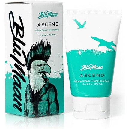 

Blumaan Крем для объема Ascend Volume Cream придает объем и текстуру тонким, гладким и густым волосам, термозащитная формула, эффект утолщения для истонченных волос, 3,4 унции, крем для укладки, придающий объем, для мужчин и женщин