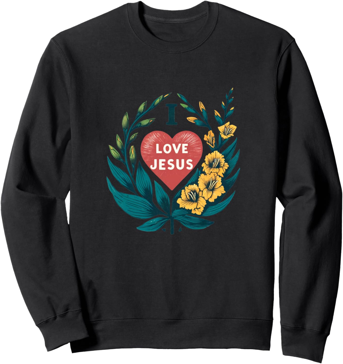 

Футболка с ретро-рисунком «Я люблю Иисуса Христа, Он Господь» Christ Is Lord Bubb, черный