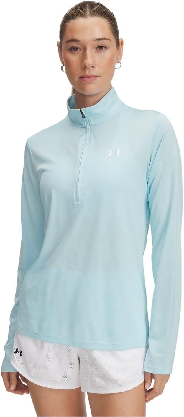 

Толстовка Under Armour Women's Tech Twist Quarter Zip, (494) Stream/White