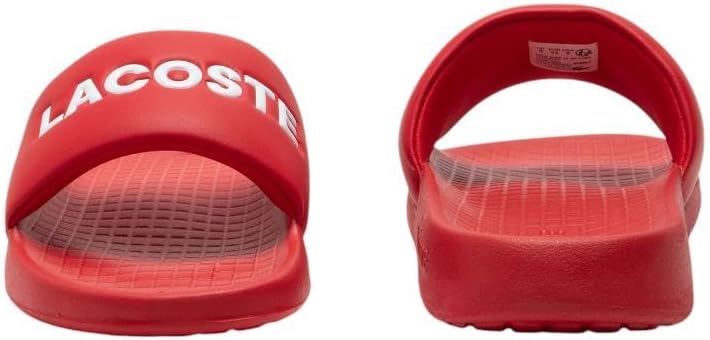 Lacoste мужские сандалии Serve Slide 1.0, Red & White — фото 2
