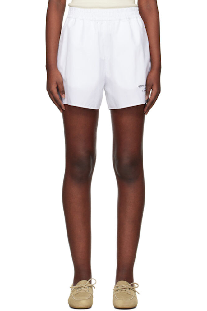 

Белые поплиновые шорты Off-White