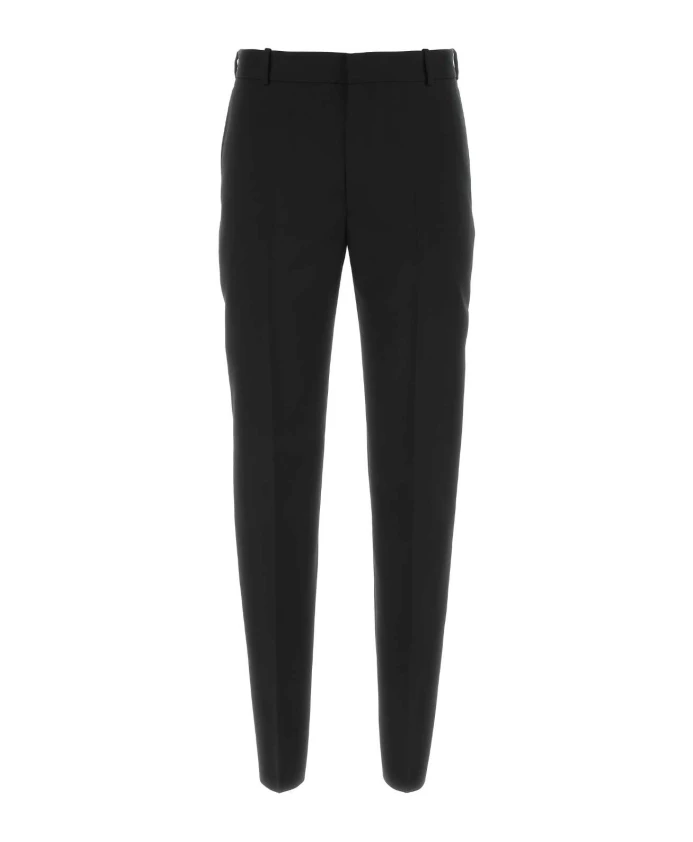 

Брюки узкого кроя из шерсти Alexander Mcqueen, черный