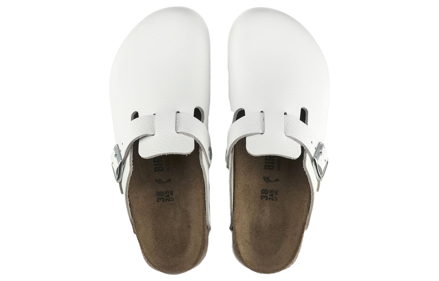 Мюли Birkenstock Boston Super Grip унисекс, белый — фото 4
