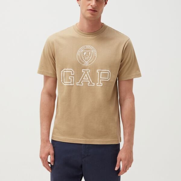 

Футболка с логотипом Gap, бежевый