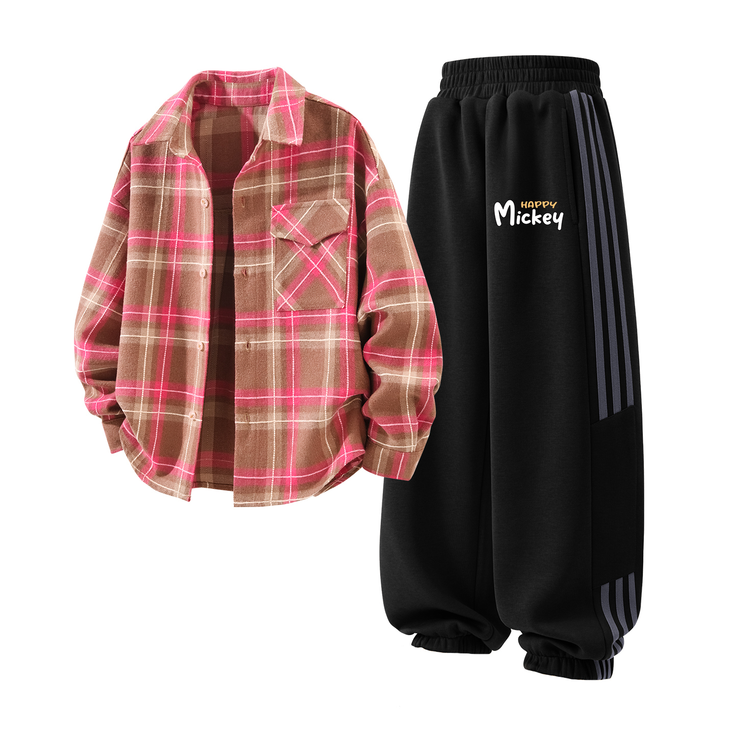 

Детская повседневная спортивная одежда Disney, фуксия