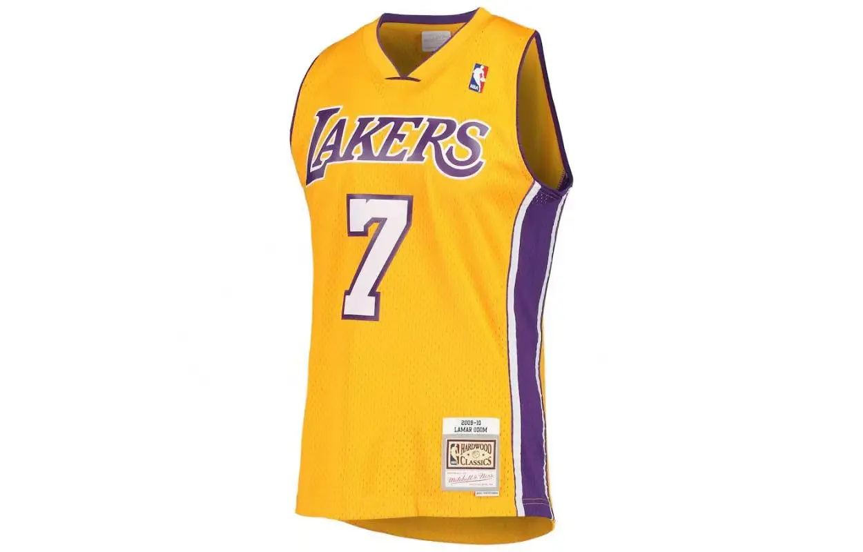 

Mitchell Ness Мужская желтая баскетбольная майка