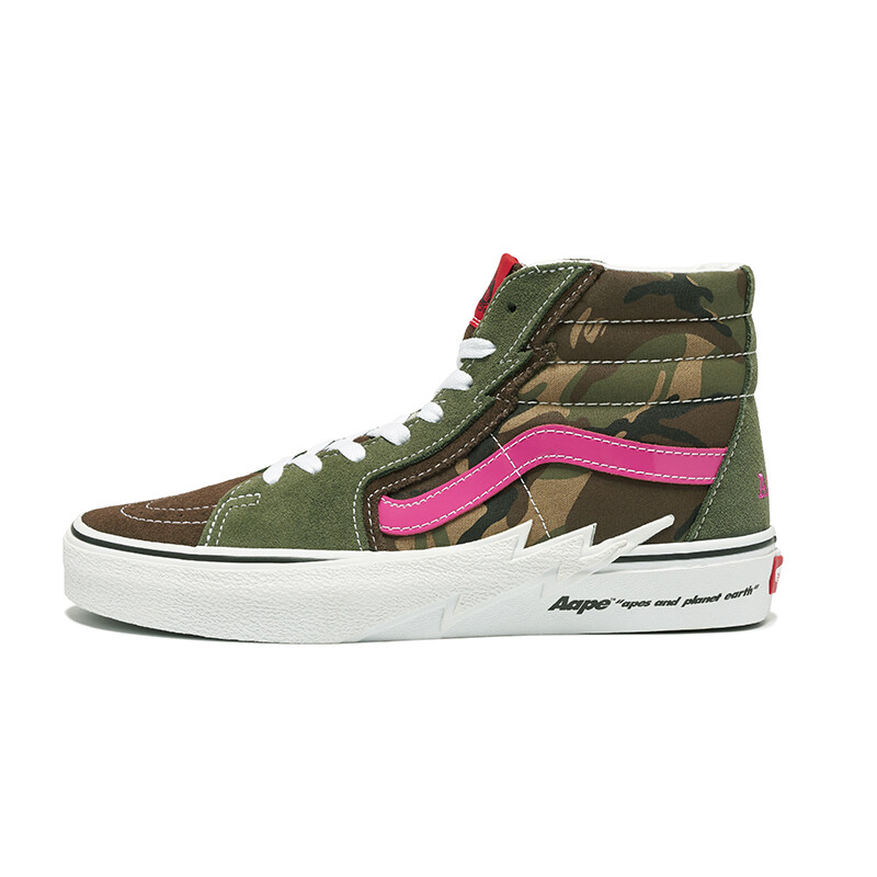 

Кроссовки Vans X Aape Skateboarding Shoes Men High-top, белый