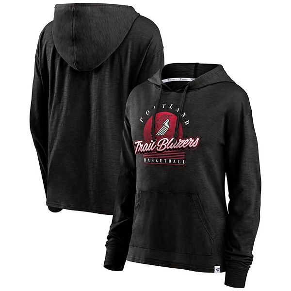 

Женская черная толстовка Portland Trail Blazers Full Steam Slub Fanatics, Черный, Женская черная толстовка Portland Trail Blazers Full Steam Slub Fanatics