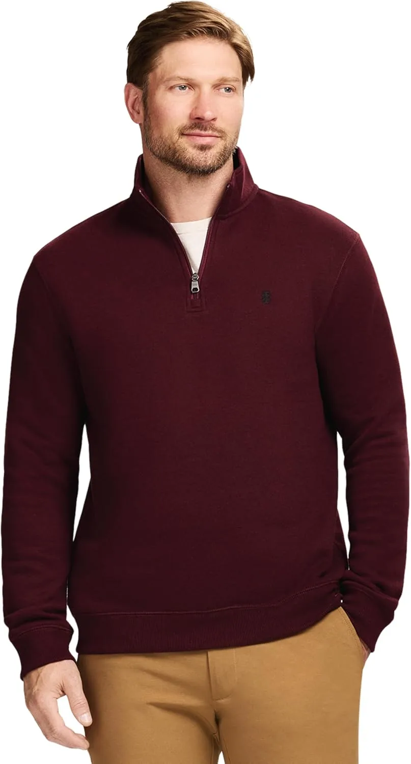 

IZOD мужская флисовая толстовка Quarter Zip