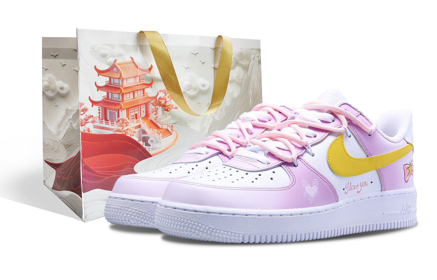 

Кроссовки Nike Air Force 1 Skateboarding Shoes Unisex Low-top Pink, цвет Light Lavender