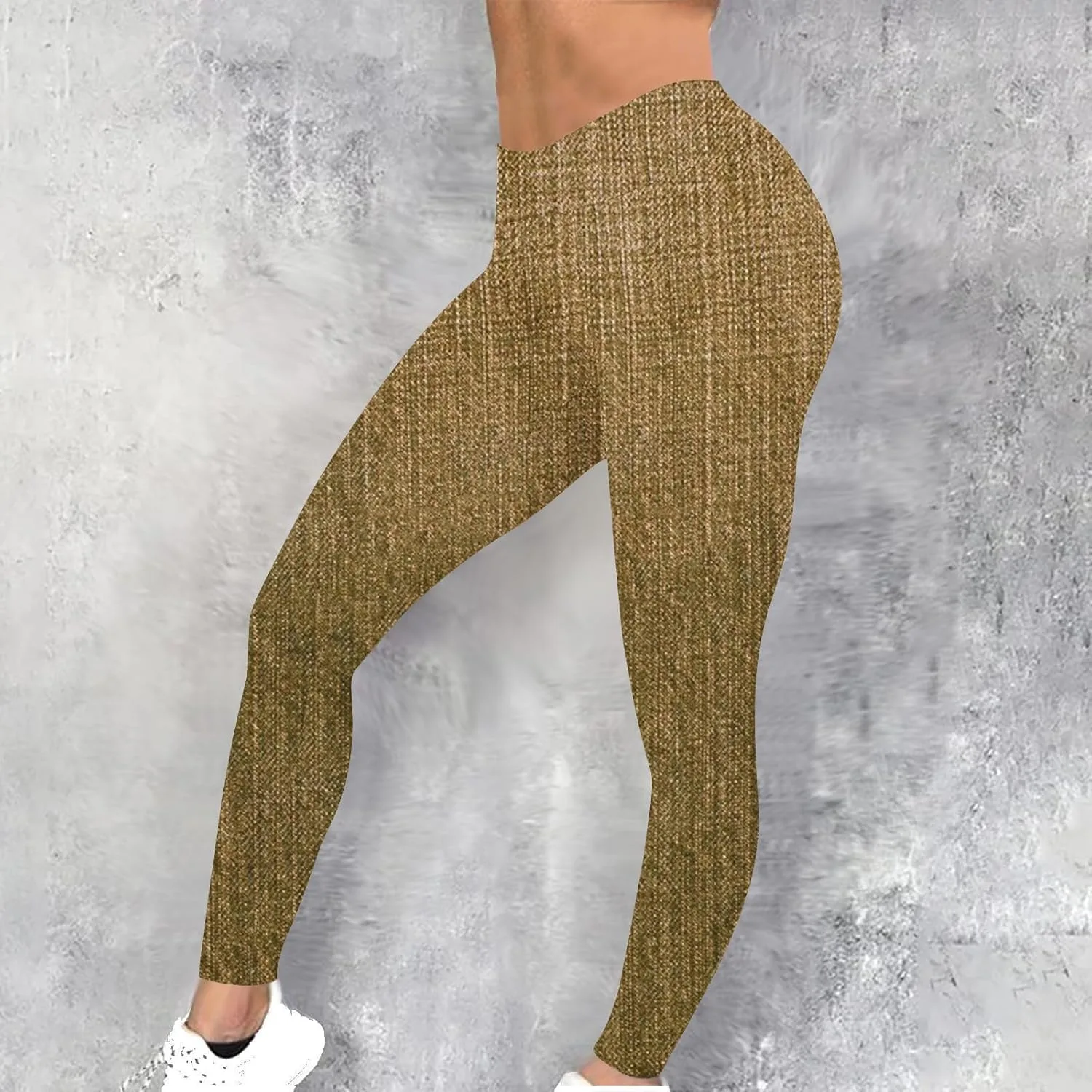 Джинсовые леггинсы для женщин High Waist с эффектом коррекции фигуры — фото 2