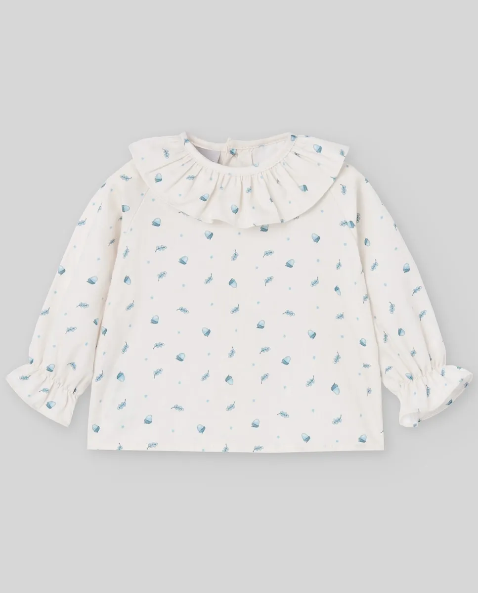 

Детская блузка с принтом, коллекция Quinta PAZ Rodríguez, белый