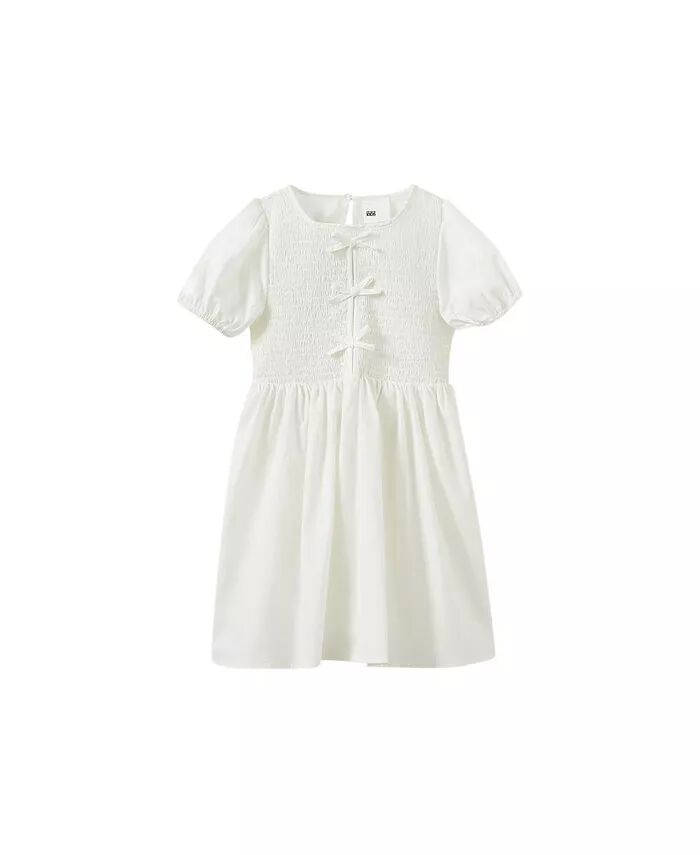 

Платье с короткими рукавами Bianca для маленьких/больших девочек COTTON ON, белый