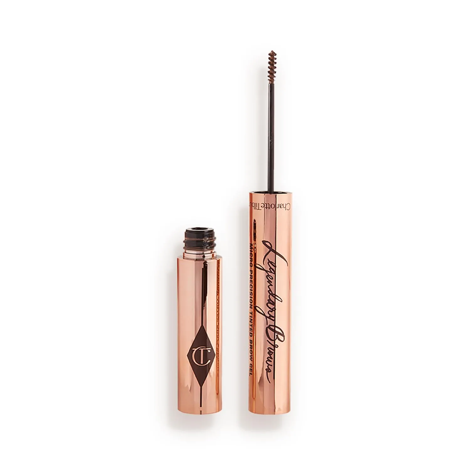 Тонирующий гель для бровей Charlotte Tilbury Legendary Brows - микрокисточка для бровей придает объем, текстуру и четкую форму - водостойкая формула, Soft Brown - neutral undertones for dark blonde to medium brown and auburn brows
