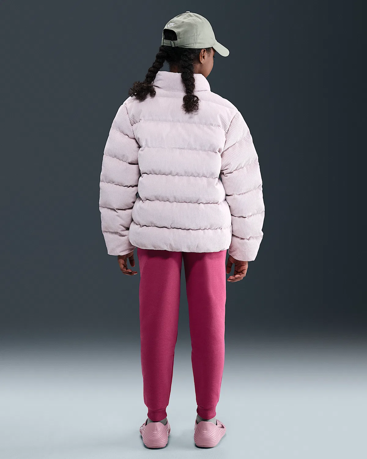 Джоггеры Nike Sportswear Club Fleece для старших детей, Sweet Beet/White — фото 4