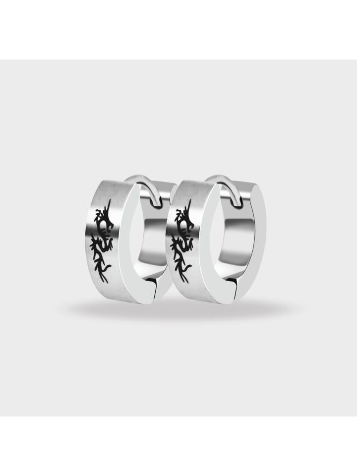 

Adeliás Женские серьги - серьги-кольца на шарнирах из нержавеющей стали серебристого цвета